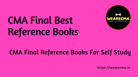 CMA Final Reference Books For Self Study