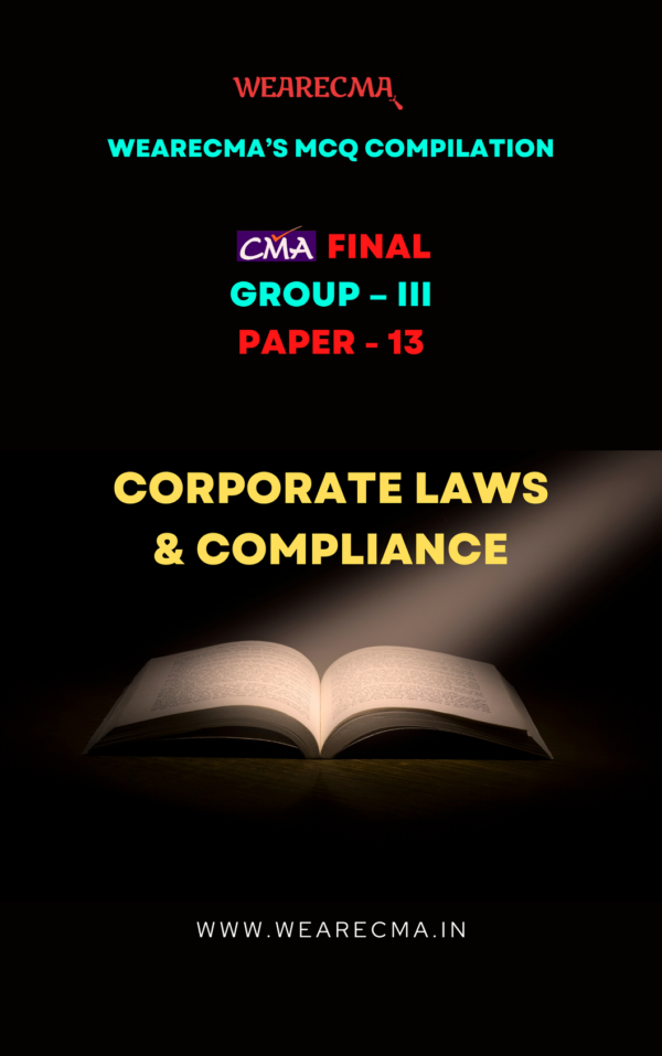 CMA Final Law MCQ Compilation