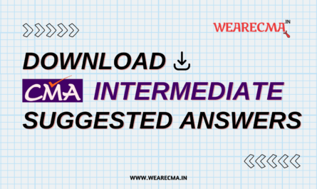 CMA Intermediate Suggested Answers