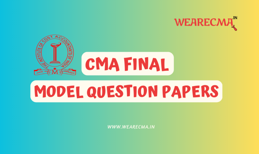 Download CMA Final Model Question Papers